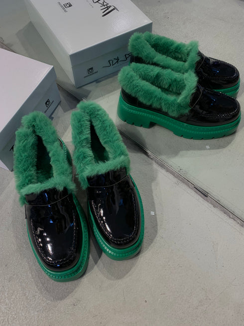 RETRO YESIL LOAFER 🖤